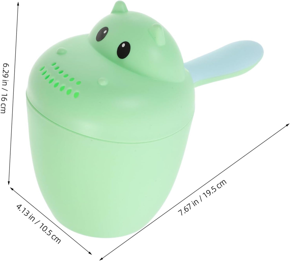 Baby Bath Rinse Cup 10oz Shower Rinser for Infants Food-Grade Plastic Easy Pour Design for Bathing and Shampooing Babies