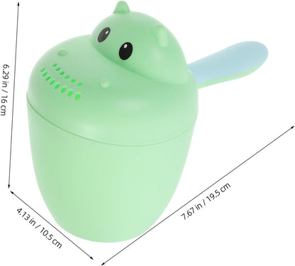 Baby Bath Rinse Cup 10oz Shower Rinser for Infants Food-Grade Plastic Easy Pour Design for Bathing and Shampooing Babies