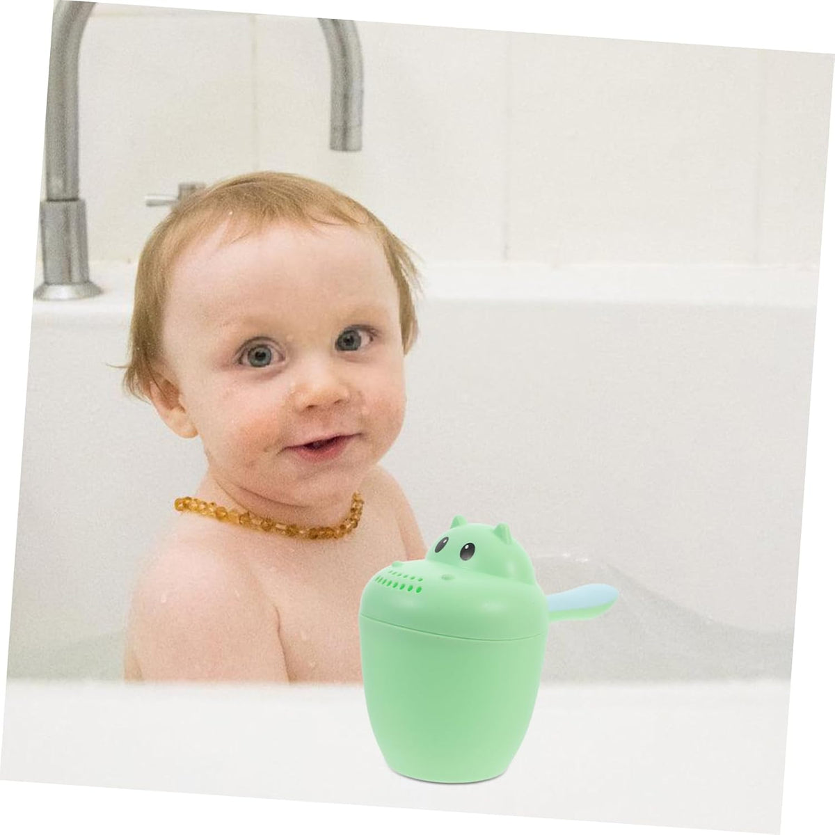 Baby Bath Rinse Cup 10oz Shower Rinser for Infants Food-Grade Plastic Easy Pour Design for Bathing and Shampooing Babies