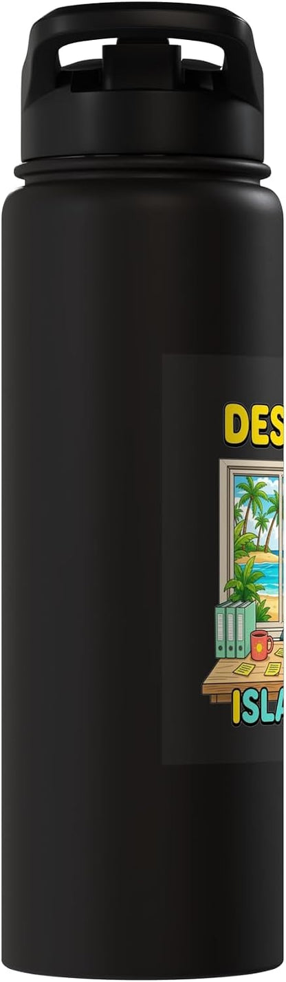Focused Workspace Coastal Horizon Stainless Steel Insulated Water Bottle