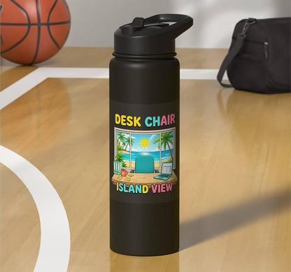 Focused Workspace Coastal Horizon Stainless Steel Insulated Water Bottle