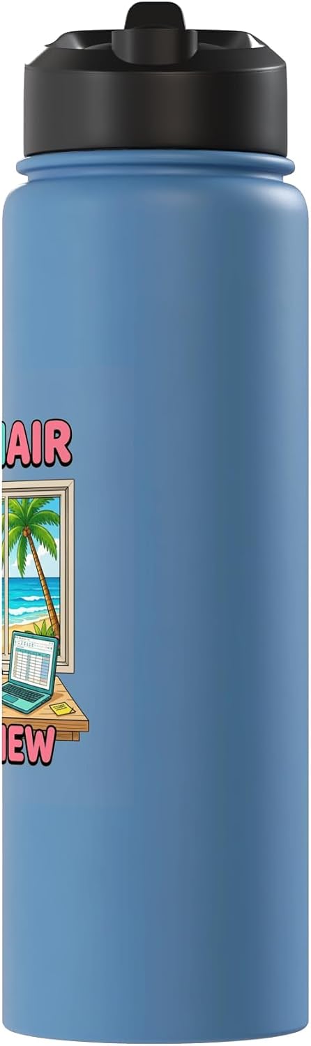 Focused Workspace Coastal Horizon Stainless Steel Insulated Water Bottle