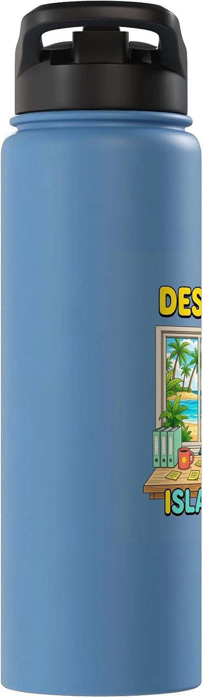 Focused Workspace Coastal Horizon Stainless Steel Insulated Water Bottle