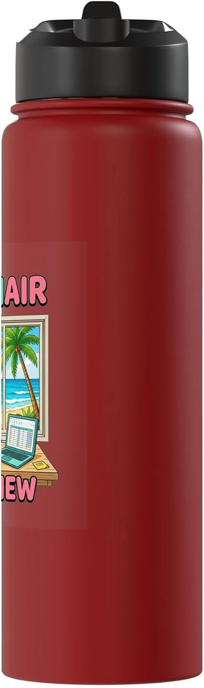 Focused Workspace Coastal Horizon Stainless Steel Insulated Water Bottle