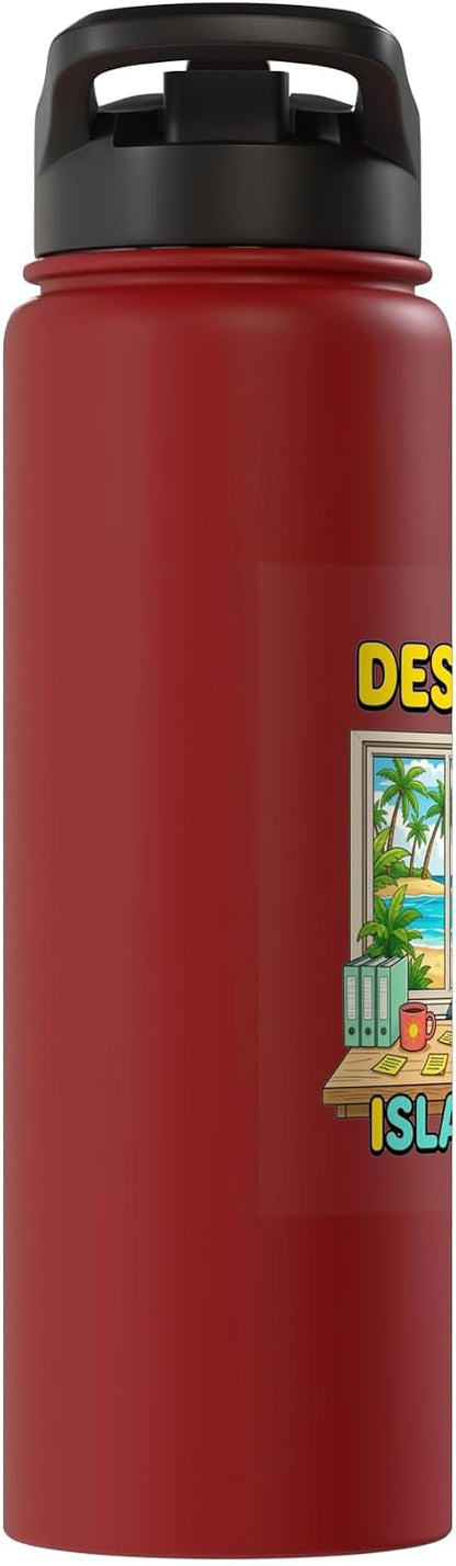 Focused Workspace Coastal Horizon Stainless Steel Insulated Water Bottle