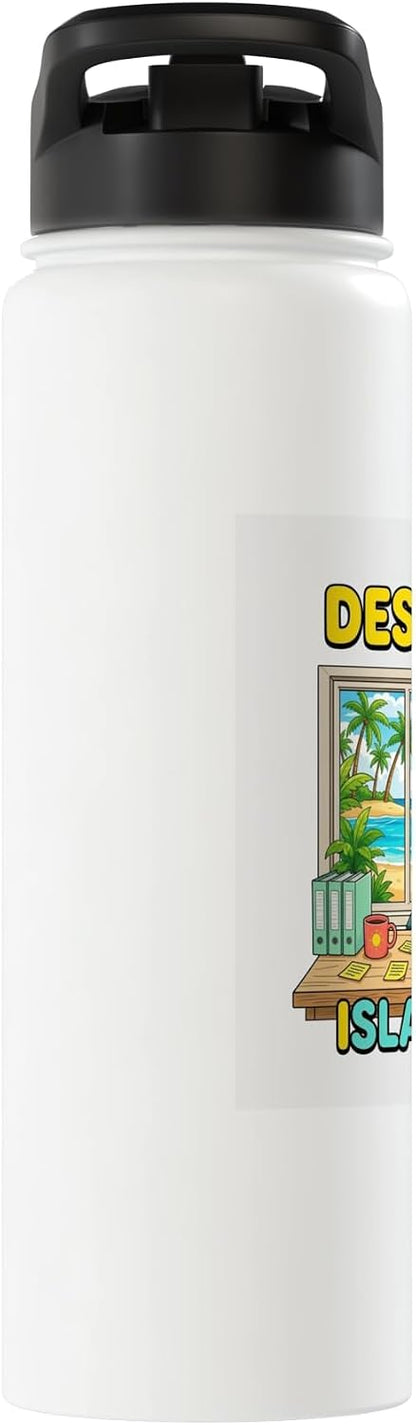 Focused Workspace Coastal Horizon Stainless Steel Insulated Water Bottle