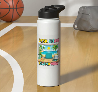 Focused Workspace Coastal Horizon Stainless Steel Insulated Water Bottle