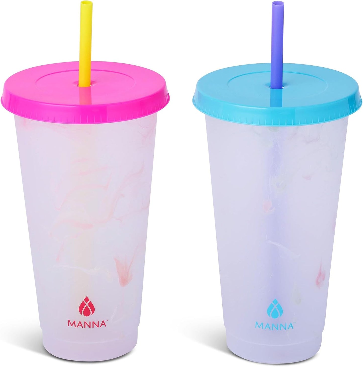 24oz Color Changing Reusable Cup Set - 6-Cups - Motivation