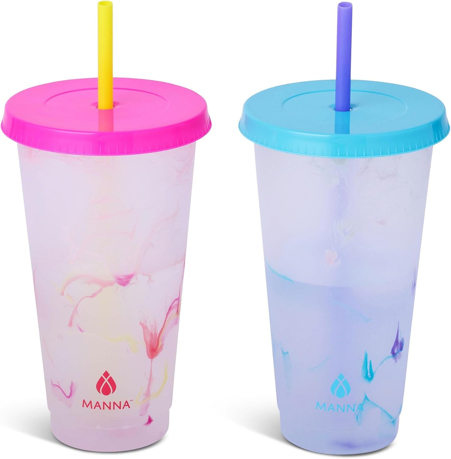24oz Color Changing Reusable Cup Set - 6-Cups - Motivation