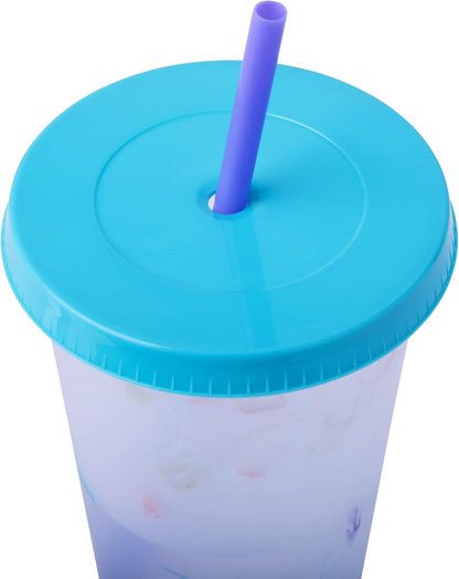 24oz Color Changing Reusable Cup Set - 6-Cups - Motivation