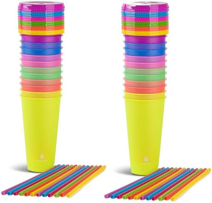 24oz Color Changing Reusable Cup Set - 6-Cups - Motivation
