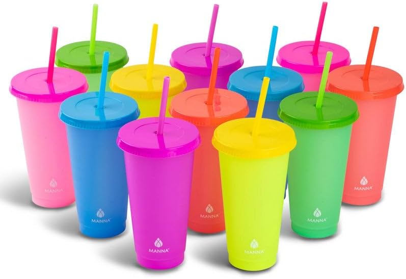 24oz Color Changing Reusable Cup Set - 6-Cups - Motivation