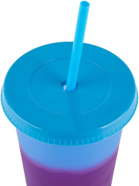 24oz Color Changing Reusable Cup Set - 6-Cups - Motivation