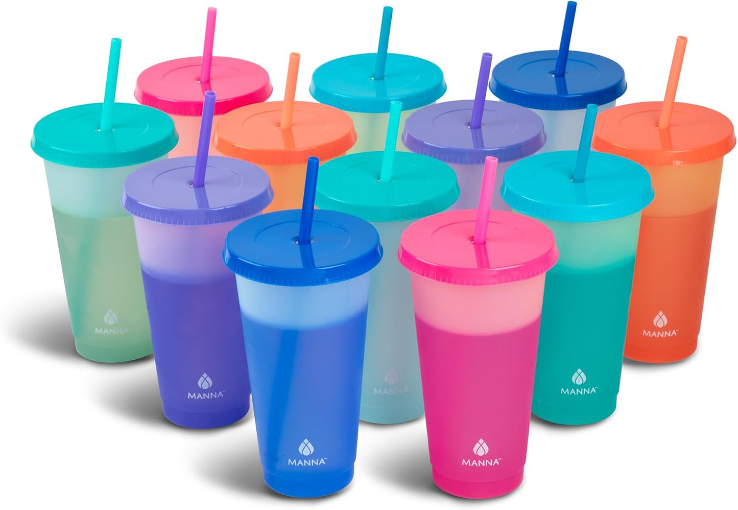 24oz Color Changing Reusable Cup Set - 6-Cups - Motivation