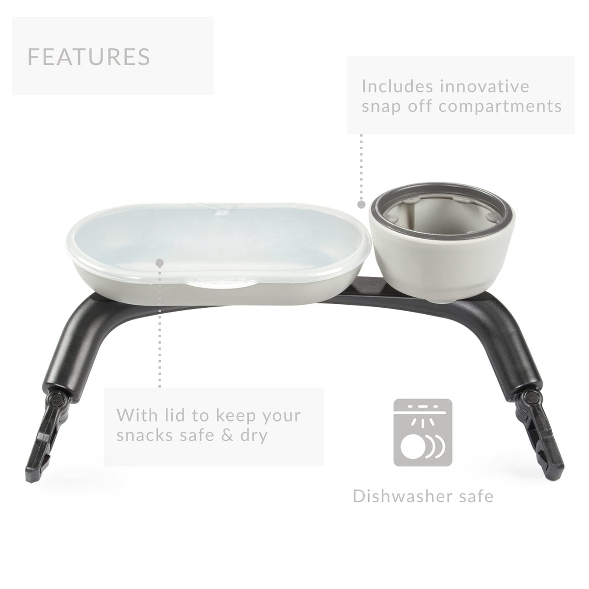 PEG Stroller Child's Tray - Accessory- Compatible with Ypsi Stroller