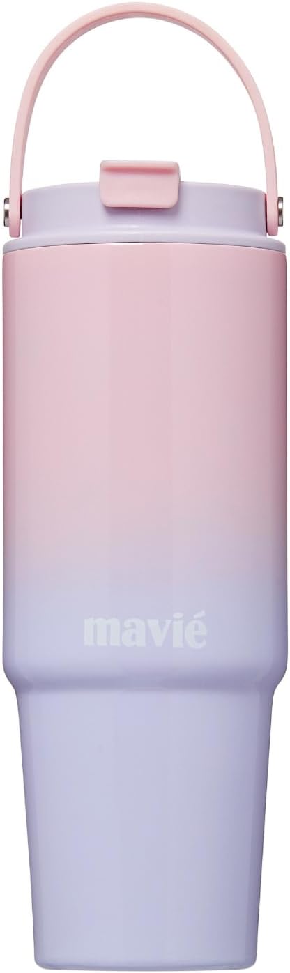 12oz Tumbler With Compartment for Ice, Double Insulated Stainless Steel Water Bottle With Twist Cap & Sip Lid, Travel Size for Purse & Reusable, Cup Holder Friendly Travel Coffee Mug (Cream)
