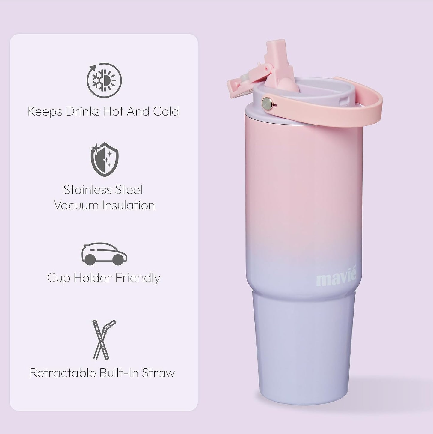 12oz Tumbler With Compartment for Ice, Double Insulated Stainless Steel Water Bottle With Twist Cap & Sip Lid, Travel Size for Purse & Reusable, Cup Holder Friendly Travel Coffee Mug (Cream)