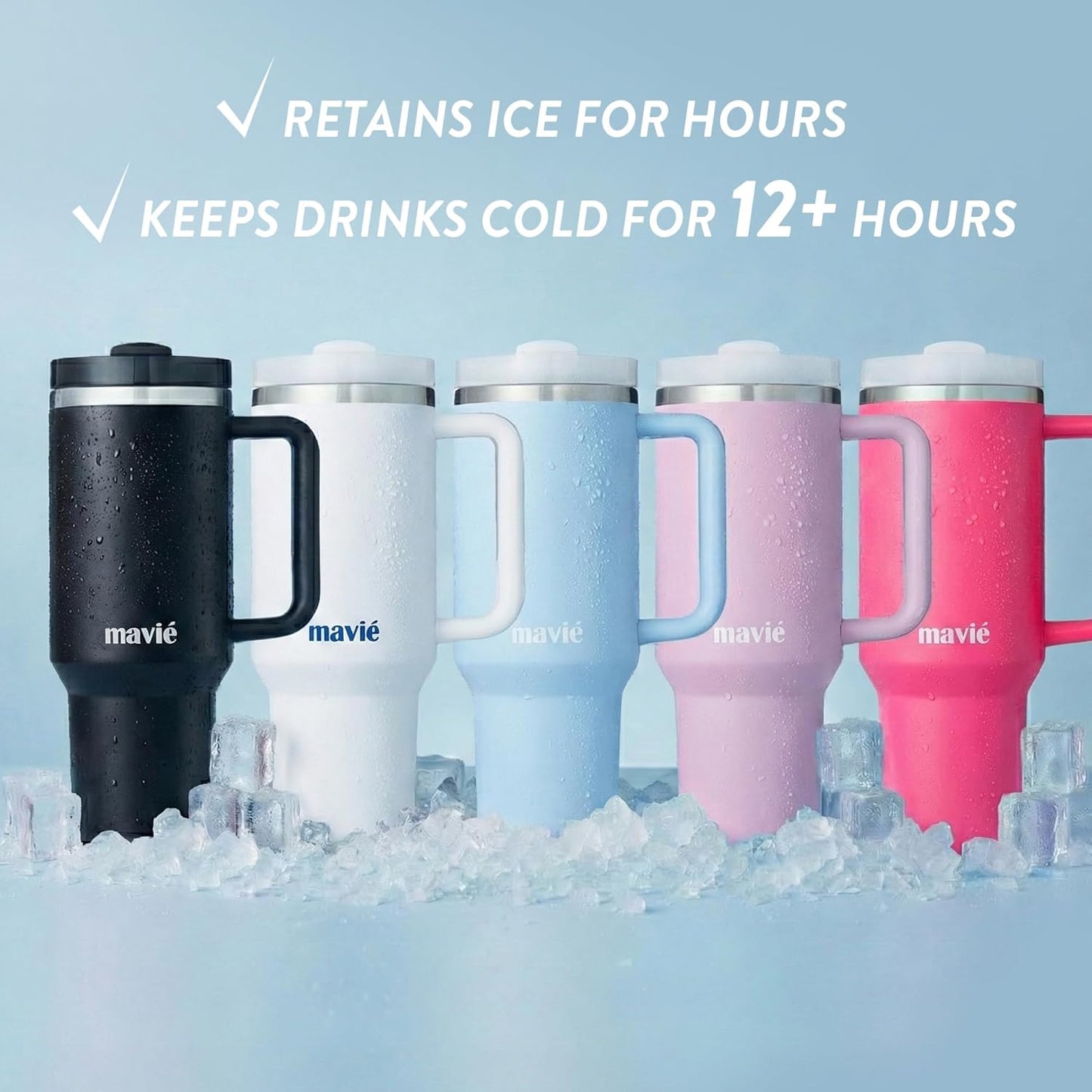 12oz Tumbler With Compartment for Ice, Double Insulated Stainless Steel Water Bottle With Twist Cap & Sip Lid, Travel Size for Purse & Reusable, Cup Holder Friendly Travel Coffee Mug (Cream)
