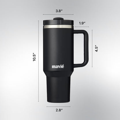 12oz Tumbler With Compartment for Ice, Double Insulated Stainless Steel Water Bottle With Twist Cap & Sip Lid, Travel Size for Purse & Reusable, Cup Holder Friendly Travel Coffee Mug (Cream)