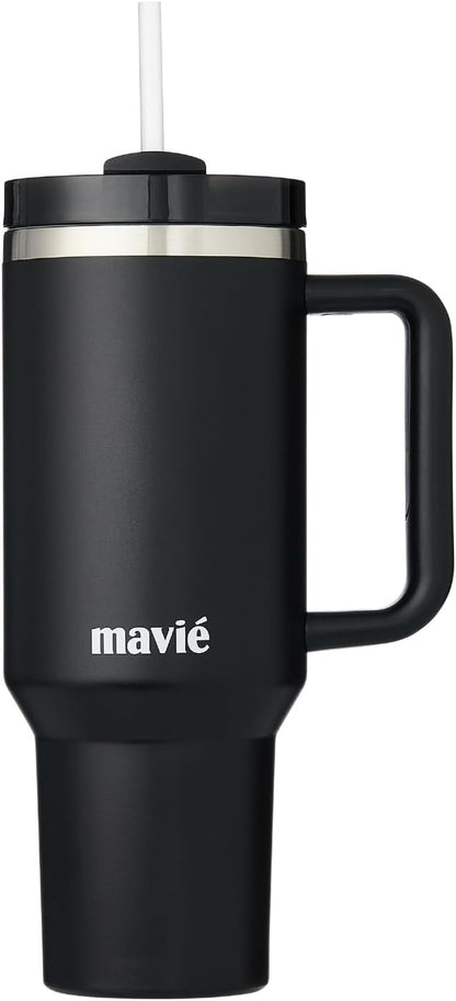 12oz Tumbler With Compartment for Ice, Double Insulated Stainless Steel Water Bottle With Twist Cap & Sip Lid, Travel Size for Purse & Reusable, Cup Holder Friendly Travel Coffee Mug (Cream)