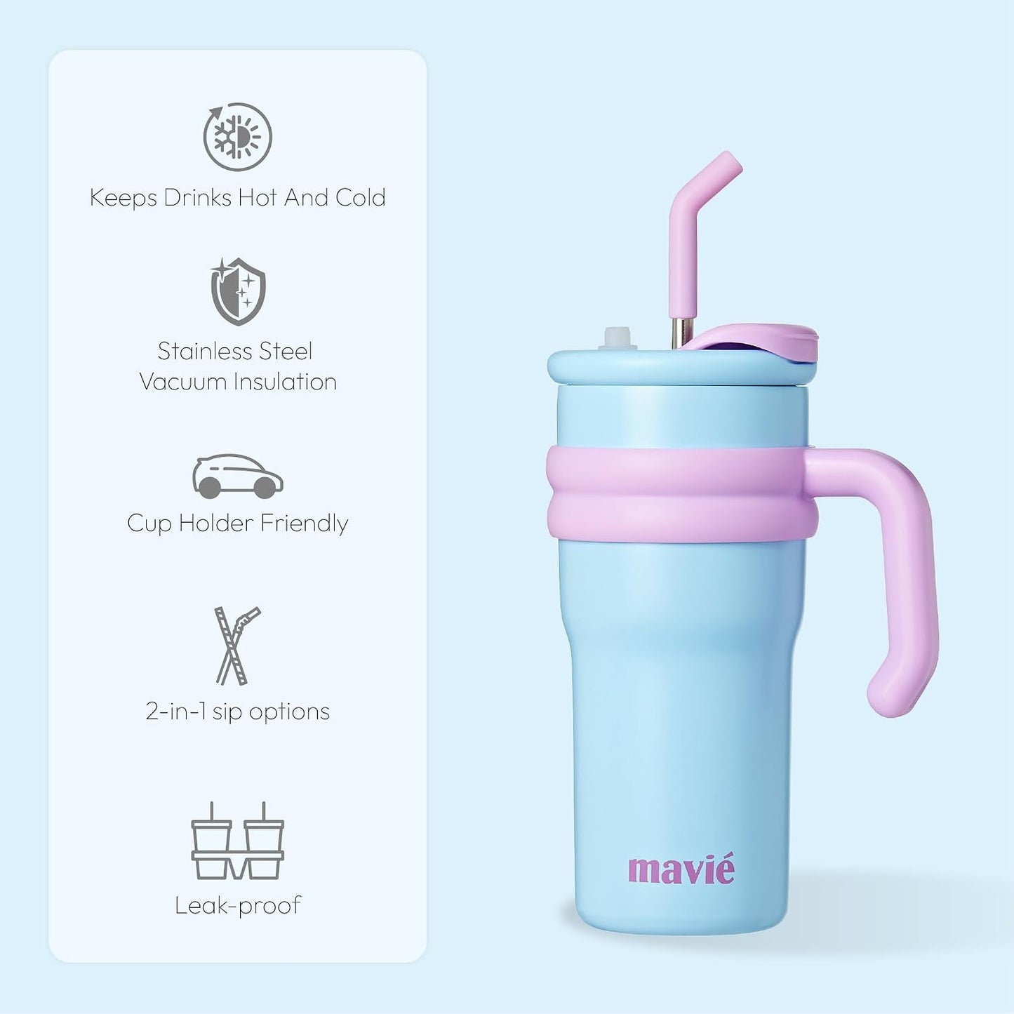 12oz Tumbler With Compartment for Ice, Double Insulated Stainless Steel Water Bottle With Twist Cap & Sip Lid, Travel Size for Purse & Reusable, Cup Holder Friendly Travel Coffee Mug (Cream)