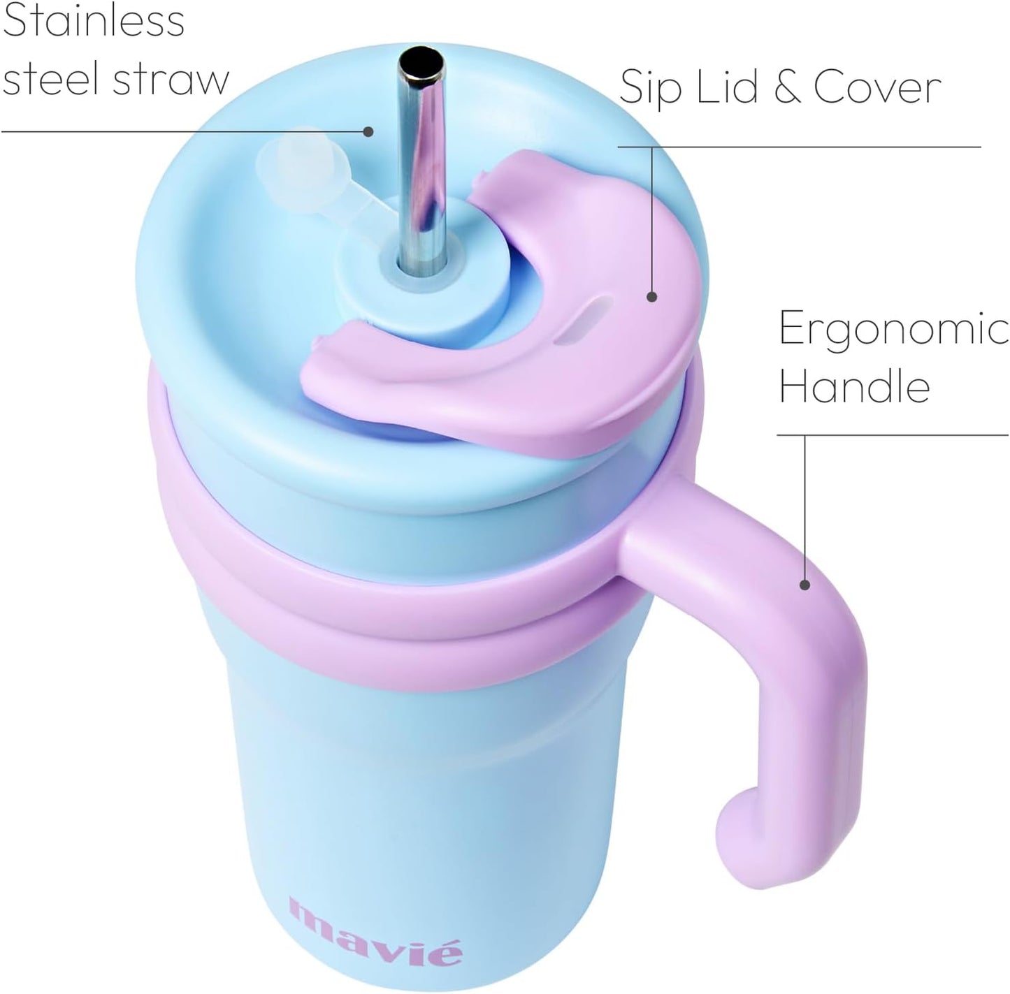 12oz Tumbler With Compartment for Ice, Double Insulated Stainless Steel Water Bottle With Twist Cap & Sip Lid, Travel Size for Purse & Reusable, Cup Holder Friendly Travel Coffee Mug (Cream)