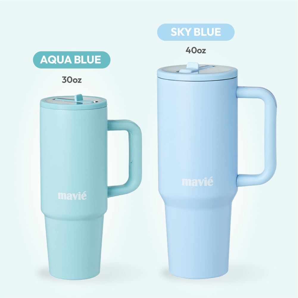 12oz Tumbler With Compartment for Ice, Double Insulated Stainless Steel Water Bottle With Twist Cap & Sip Lid, Travel Size for Purse & Reusable, Cup Holder Friendly Travel Coffee Mug (Cream)
