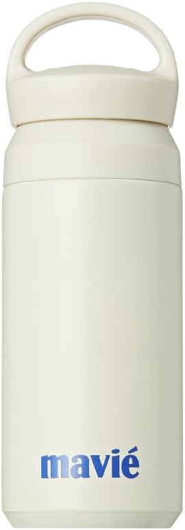 12oz Tumbler With Compartment for Ice, Double Insulated Stainless Steel Water Bottle With Twist Cap & Sip Lid, Travel Size for Purse & Reusable, Cup Holder Friendly Travel Coffee Mug (Cream)