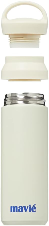 12oz Tumbler With Compartment for Ice, Double Insulated Stainless Steel Water Bottle With Twist Cap & Sip Lid, Travel Size for Purse & Reusable, Cup Holder Friendly Travel Coffee Mug (Cream)