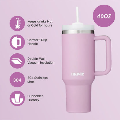 12oz Tumbler With Compartment for Ice, Double Insulated Stainless Steel Water Bottle With Twist Cap & Sip Lid, Travel Size for Purse & Reusable, Cup Holder Friendly Travel Coffee Mug (Cream)