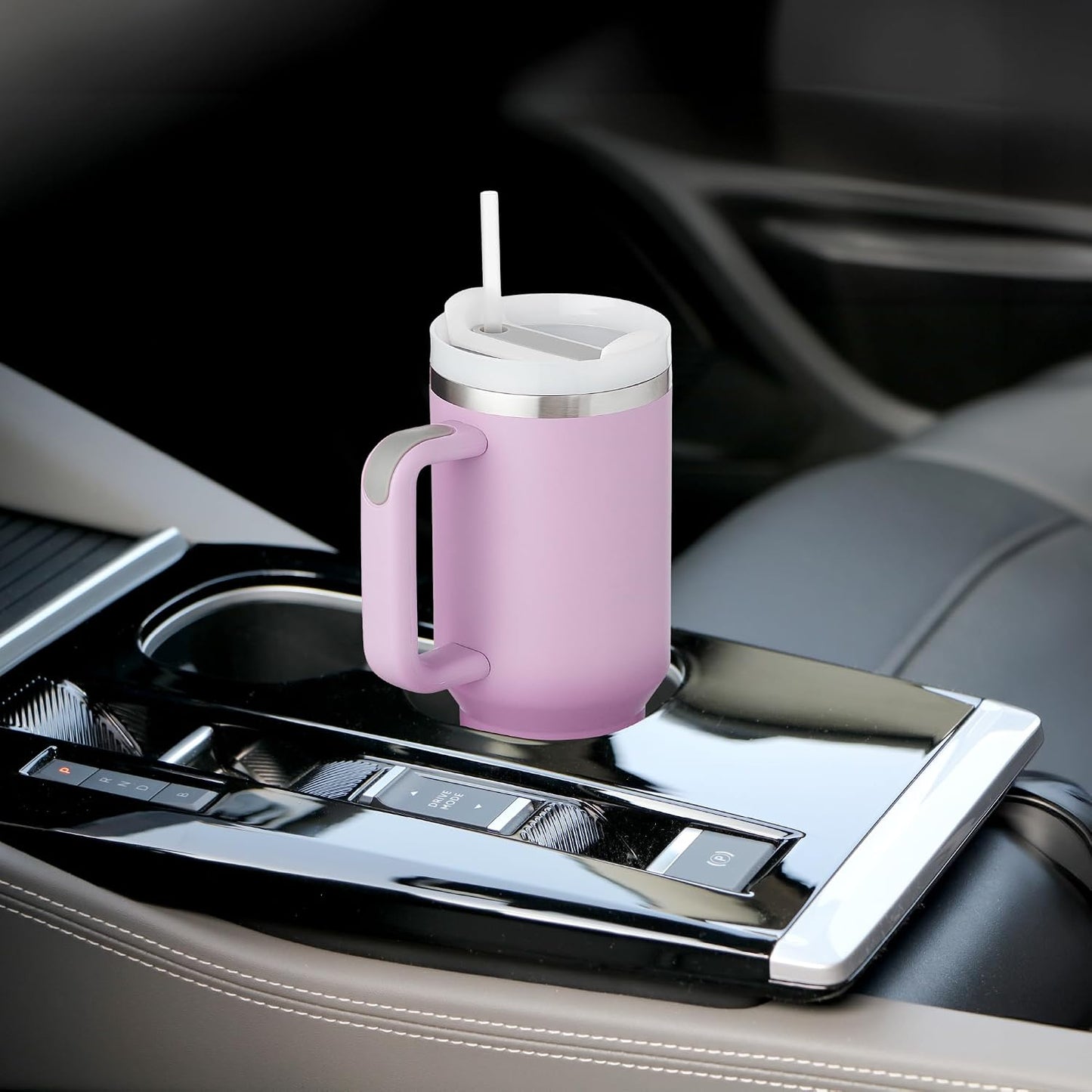 12oz Tumbler With Compartment for Ice, Double Insulated Stainless Steel Water Bottle With Twist Cap & Sip Lid, Travel Size for Purse & Reusable, Cup Holder Friendly Travel Coffee Mug (Cream)