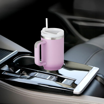 12oz Tumbler With Compartment for Ice, Double Insulated Stainless Steel Water Bottle With Twist Cap & Sip Lid, Travel Size for Purse & Reusable, Cup Holder Friendly Travel Coffee Mug (Cream)