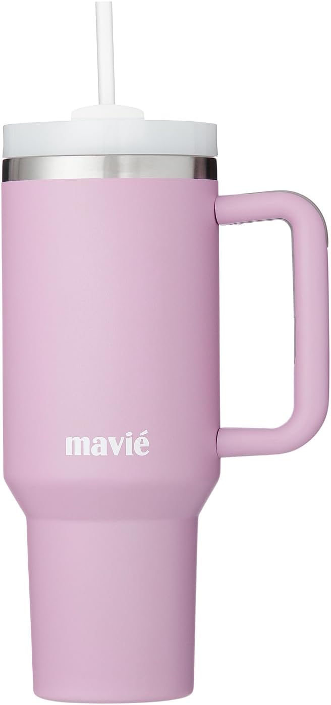 12oz Tumbler With Compartment for Ice, Double Insulated Stainless Steel Water Bottle With Twist Cap & Sip Lid, Travel Size for Purse & Reusable, Cup Holder Friendly Travel Coffee Mug (Cream)
