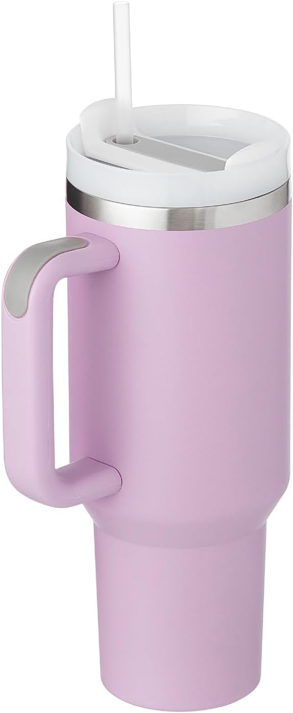 12oz Tumbler With Compartment for Ice, Double Insulated Stainless Steel Water Bottle With Twist Cap & Sip Lid, Travel Size for Purse & Reusable, Cup Holder Friendly Travel Coffee Mug (Cream)
