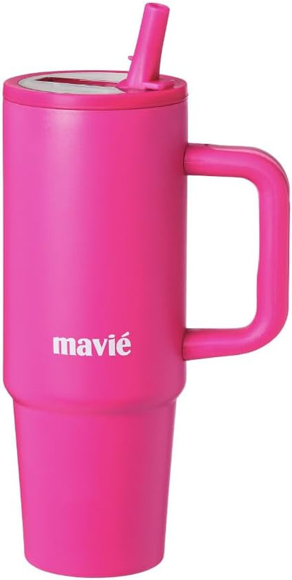 12oz Tumbler With Compartment for Ice, Double Insulated Stainless Steel Water Bottle With Twist Cap & Sip Lid, Travel Size for Purse & Reusable, Cup Holder Friendly Travel Coffee Mug (Cream)