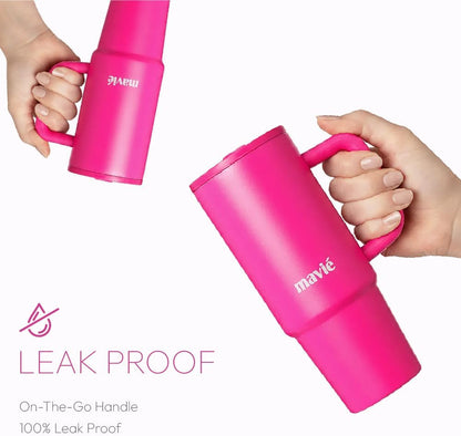 12oz Tumbler With Compartment for Ice, Double Insulated Stainless Steel Water Bottle With Twist Cap & Sip Lid, Travel Size for Purse & Reusable, Cup Holder Friendly Travel Coffee Mug (Cream)