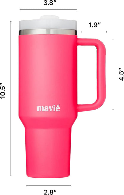 12oz Tumbler With Compartment for Ice, Double Insulated Stainless Steel Water Bottle With Twist Cap & Sip Lid, Travel Size for Purse & Reusable, Cup Holder Friendly Travel Coffee Mug (Cream)