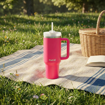 12oz Tumbler With Compartment for Ice, Double Insulated Stainless Steel Water Bottle With Twist Cap & Sip Lid, Travel Size for Purse & Reusable, Cup Holder Friendly Travel Coffee Mug (Cream)