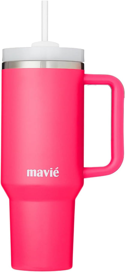12oz Tumbler With Compartment for Ice, Double Insulated Stainless Steel Water Bottle With Twist Cap & Sip Lid, Travel Size for Purse & Reusable, Cup Holder Friendly Travel Coffee Mug (Cream)