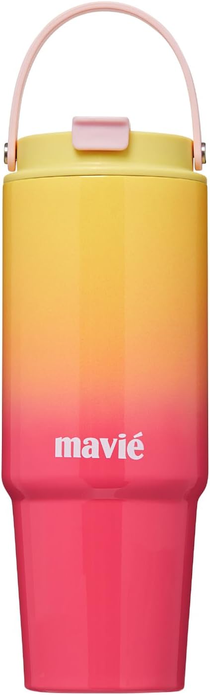 12oz Tumbler With Compartment for Ice, Double Insulated Stainless Steel Water Bottle With Twist Cap & Sip Lid, Travel Size for Purse & Reusable, Cup Holder Friendly Travel Coffee Mug (Cream)