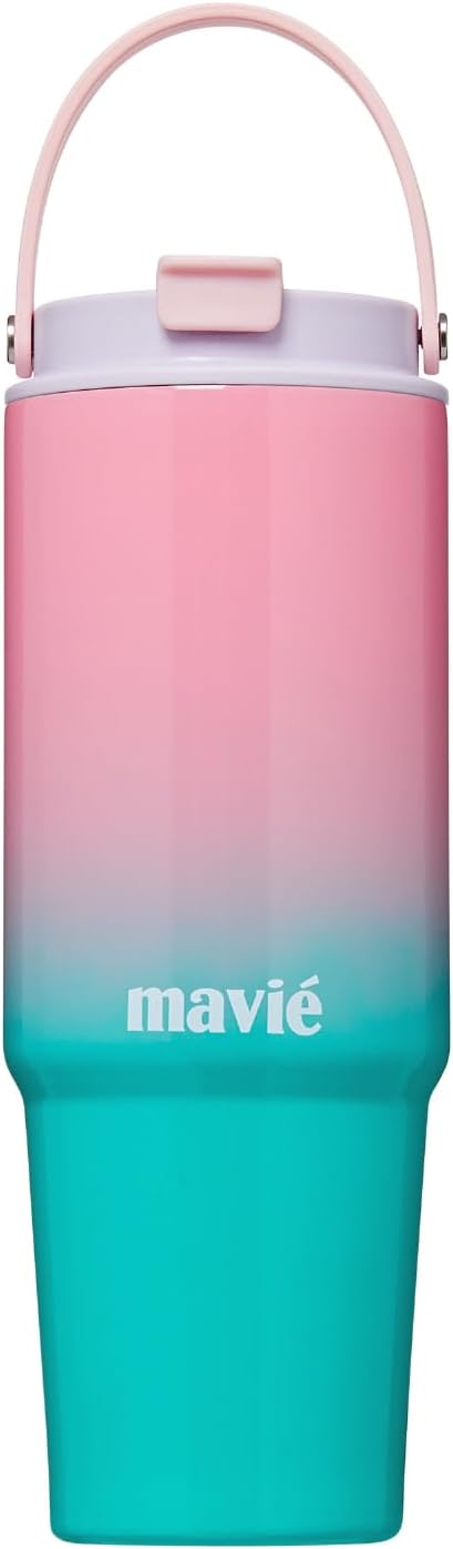 12oz Tumbler With Compartment for Ice, Double Insulated Stainless Steel Water Bottle With Twist Cap & Sip Lid, Travel Size for Purse & Reusable, Cup Holder Friendly Travel Coffee Mug (Cream)