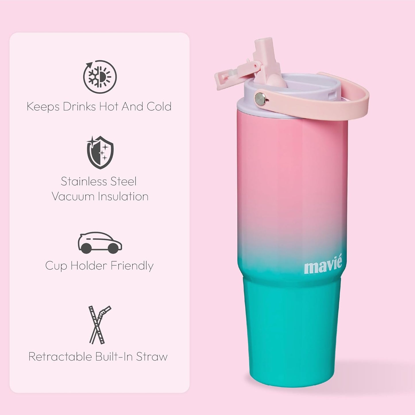 12oz Tumbler With Compartment for Ice, Double Insulated Stainless Steel Water Bottle With Twist Cap & Sip Lid, Travel Size for Purse & Reusable, Cup Holder Friendly Travel Coffee Mug (Cream)