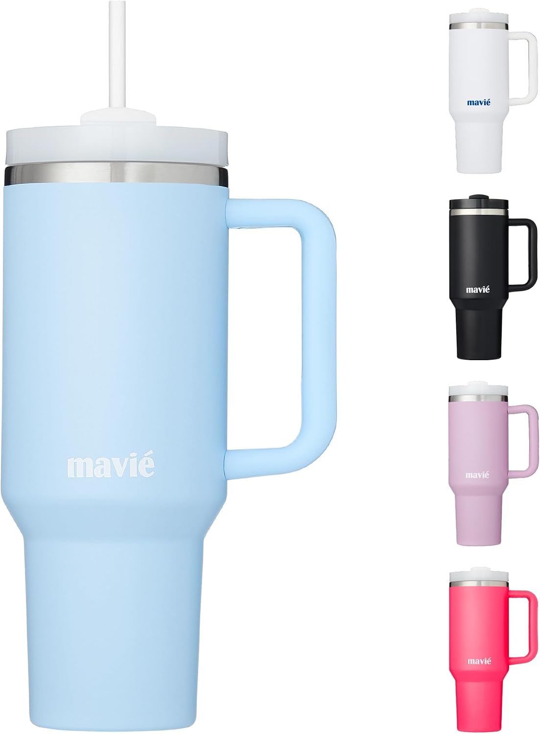 12oz Tumbler With Compartment for Ice, Double Insulated Stainless Steel Water Bottle With Twist Cap & Sip Lid, Travel Size for Purse & Reusable, Cup Holder Friendly Travel Coffee Mug (Cream)