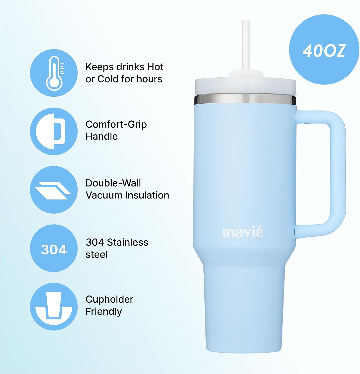 12oz Tumbler With Compartment for Ice, Double Insulated Stainless Steel Water Bottle With Twist Cap & Sip Lid, Travel Size for Purse & Reusable, Cup Holder Friendly Travel Coffee Mug (Cream)