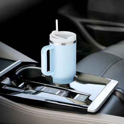 12oz Tumbler With Compartment for Ice, Double Insulated Stainless Steel Water Bottle With Twist Cap & Sip Lid, Travel Size for Purse & Reusable, Cup Holder Friendly Travel Coffee Mug (Cream)