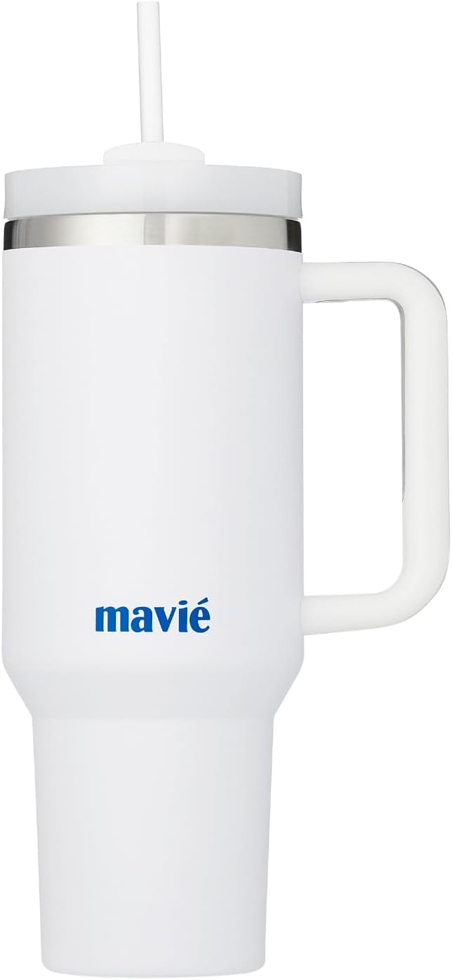 12oz Tumbler With Compartment for Ice, Double Insulated Stainless Steel Water Bottle With Twist Cap & Sip Lid, Travel Size for Purse & Reusable, Cup Holder Friendly Travel Coffee Mug (Cream)