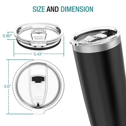 JURO Replacement Slider Lid for 20oz Tumbler, Pack of 1, fit most coffee 20oz mug tumbler