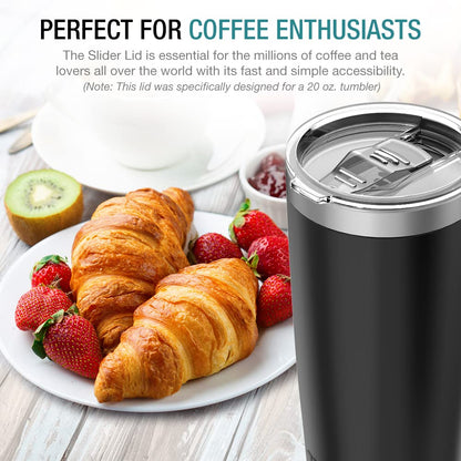 JURO Replacement Slider Lid for 20oz Tumbler, Pack of 1, fit most coffee 20oz mug tumbler