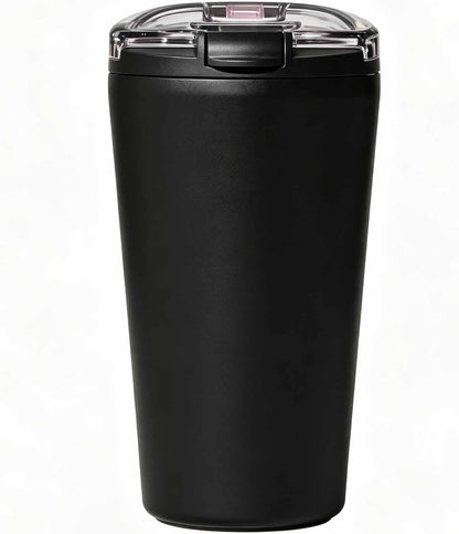 14oz Double Wall Stainless Steel Vacuum Insulated Travel Tumbler with Lid | Food-grade 304 steel, heat & cold retention, leakproof lid, portable for car office camping, reusable daily cup