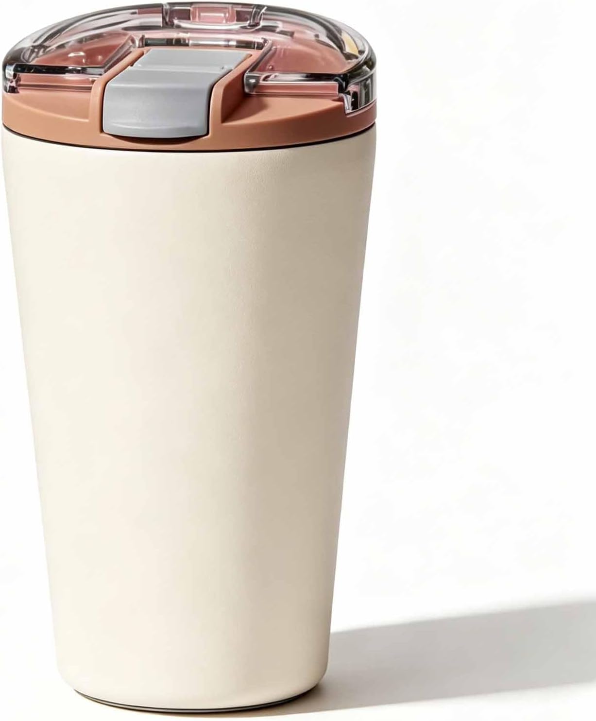 14oz Double Wall Stainless Steel Vacuum Insulated Travel Tumbler with Lid | Food-grade 304 steel, heat & cold retention, leakproof lid, portable for car office camping, reusable daily cup